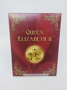 Folder commemorativo per monete Regina Elisabetta II e 6 monete con Swarovski - Foto 1 di 5