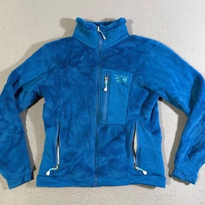 Mountain Hardwear Monkey Fleece Full Zip Jacket Womens Small Blue Cozy Warm - Picture 1 of 7