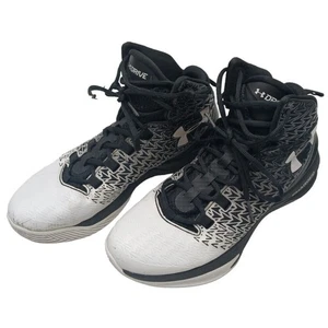 UNDER ARMOUR Men Clutchfit Drive 3 Basketball Shoes Size 7 White & Black Sneaker - Picture 1 of 10