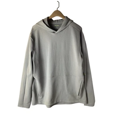 Sudadera con Capucha Tek Gear Para Hombres Gris Texturizada Manga Larga Talla L Agujeros para los Pulgares Foto 1 de 4