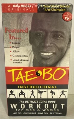 Billy Blanks TAEBO - As Seen On TV 3 pc VHS set NEW/ Sealed - Image 1 of 4