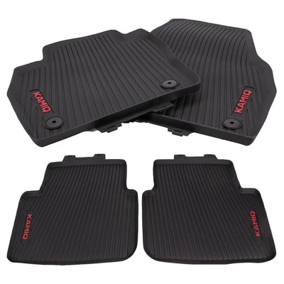 ORIGINAL Skoda Gummimatten Fußmatten Satz KAMIQ (NW4) vorne + hinten 4-Teilig