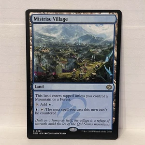 Mistrise Village - Tarkir: Dragonstorm - TDM NM NP MTG Rare Land 261 - Picture 1 of 2