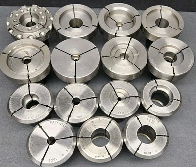 15pc HARDINGE 16DS INNER COLLET LOT 31/64" & 1-3/32" 16C DEAD LENGTH STEP CHUCK - Image 1 of 4