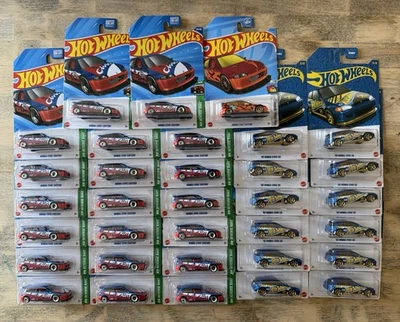 Hot Wheels Honda Civic EG Personalizado (Lote de 33) Exclusivo Kroger, Azul/Dorado Foto 1 de 4