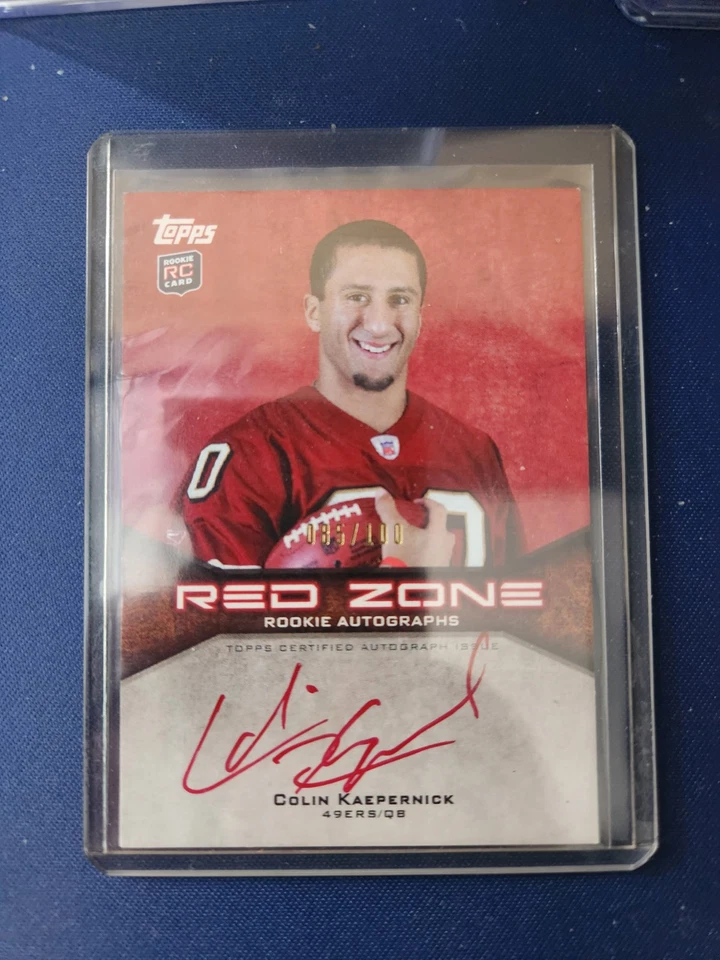 2011 Topps - Red Zone Rookie Autographs #RZRA-CK Colin Kaepernick /100 (AU, RC) - Image 1 of 3
