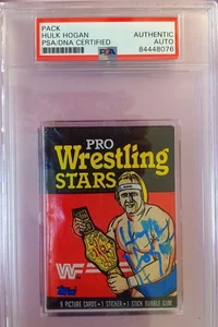 HULK HOGAN SIGNED 1985 TOPPS WWF ROOKIE sealed pack AUTO PSA DNA Certified - Picture 1 of 6