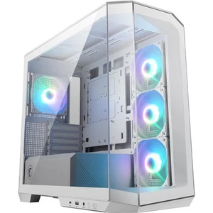 MSI MAG PANO M100R PZ WHITE Case PC Micro-ATX - 3 ventole ARGB da 120mm a lama i - Foto 1 di 5