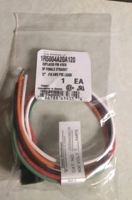 MONTAJE DE CABLES 12" COLETA 16 AWG CABLES PVC CIRCULARES 5 POS CONECTOR HEMBRA NUEVO Foto 1 de 4