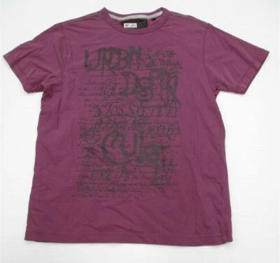 Camiseta gráfica ANGELO LITRICO masculina tamanho G gola redonda casual algodão roxo - Imagem 1 de 4