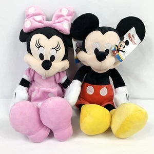 NWT Lot of 2 Disney Junior Mickey and Minnie Mouse Funhouse 15” Plush - Picture 1 of 5