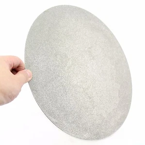 SIN ORIFICIO CENTRAL 12" pulgadas 80 Grano Diamante Disco de Molienda Recubierto Rueda de Disco de Vuelta Plana - Imagen 1 de 16