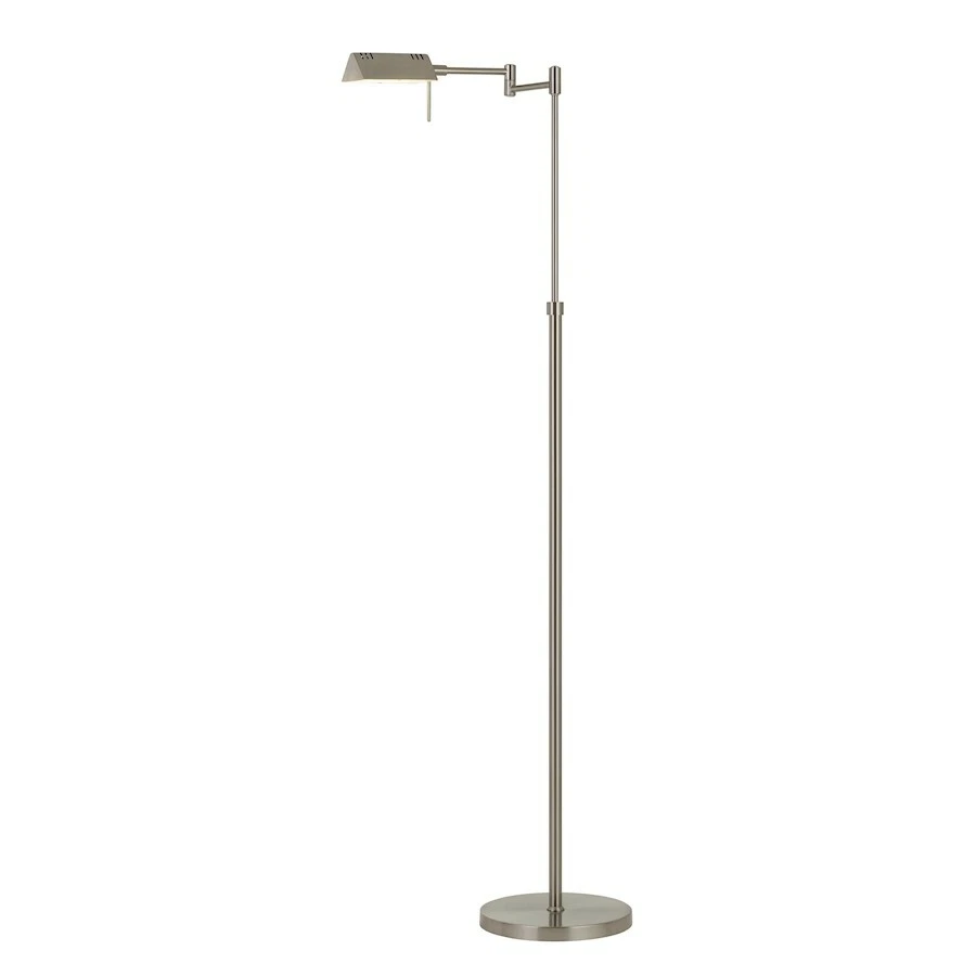 Cal Lighting Clemson 58.5" H Metal Floor Lamp, Brushed Steel - BO-2844FL-1-BS - Image 1 of 1