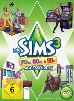 Die Sims 3 - 70er 80er & 90er-Accessoires (PC Nur der EA APP Key Download Code) - Bild 1 von 4