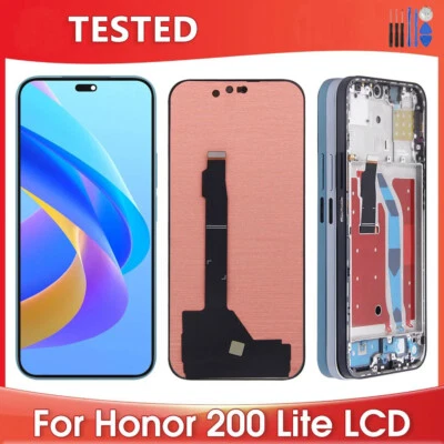 LCD OLED Display Touch Screen Digitizer w/ Frame For HUAWEI Honor 200 Lite Parts - Bild 1 von 4