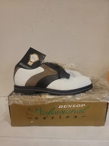 New In Box - MEN'S DUNLOP GOLF SHOES WITH SPIKES (sz 10.5) - Picture 1 of 6