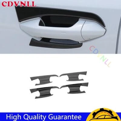 Capa moldura tigela porta lateral externa preta brilhante para Audi A3 S3 RS3 2022-2023 4* - Imagem 1 de 4