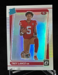 2021 Panini Donruss Optic Rated Rookie Holo Variation #203 Trey Lance 49ers - Picture 1 of 2