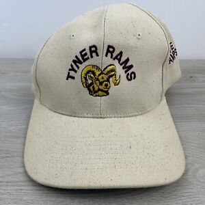 Tyner Rams Hat Tan Brown Snapback Hat Adult Size Brown Adjustable Hat Cap
