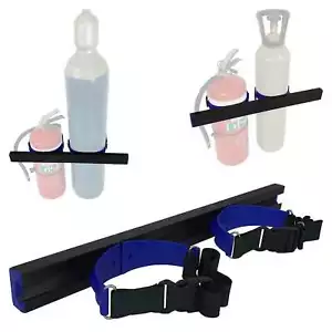 AUSTRALIAN MADE NobleFix Gas Bottle Holder Restraint 600mm Track 2x 600mm Strap - Picture 1 of 11