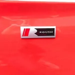 Ford Mustang Roush Metal R Fender 4x1.25" Badge Emblem US Seller - Picture 1 of 8
