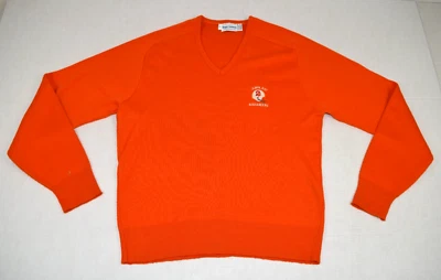 Suéter Vintage NFL Naranja Vibrante Tampa Bay Buccaneers Talla L Años 80 Logo Scuca Foto 1 de 4