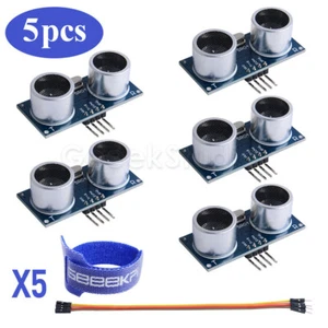 5PCS HC-SR04 Ultrasonic Sensor Distance Measuring Module for Arduino RaspberryPi - Picture 1 of 10