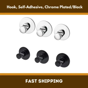 IKEA SKOGHALL Self-Adhesive Hooks 3x – Strong Hold Hooks for Bathroom/Kitchen - Picture 1 of 5