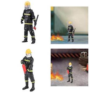 2 Figurines de Pompiers Miniatures En Résine à L'échelle 1/32 pour Mise En