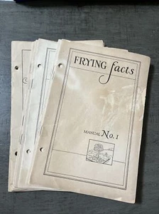 Home Economics, Proctor & Gamble, Frying Facts Manual. 1932 NOT COMPLETE - Bild 1 von 4