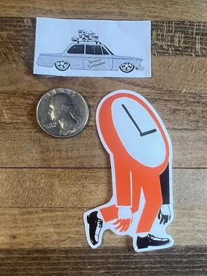 Stephen Espo Powers Time Clock Sticker Slap Street Art Obey Graffiti