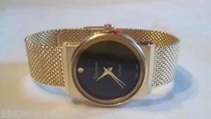 NEW Ladies Geneva Goldtone, Gemstone, Chain Band Watch + Free Battery - Picture 1 of 4