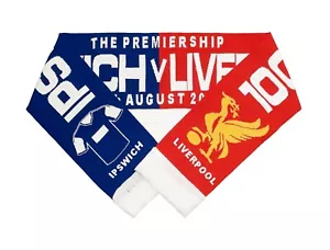 Ipswich Town v Liverpool 17/08/2024 Fifty/50 Match Scarf & Football Memorabilia - Picture 1 of 7