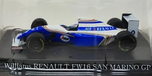 AOSHIMA 1/64 FW16 SAN MARINO #0 D.HILL F1GP WILLIAMS MINITURE CAR COLLECTION - Zdjęcie 1 z 8