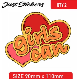 Pegatina de lata para niñas pegatina de coche, pegatina de parachoques, patín, bicicleta, ventana, computadora portátil,  - Imagen 1 de 1