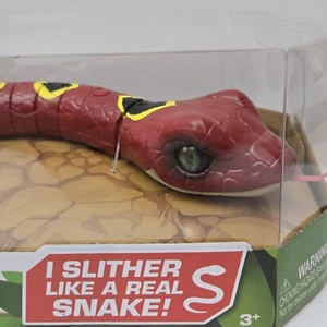 Robo Alive Slithering Red Yellow & Black Snake - Picture 1 of 13