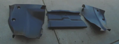 99 00 01 02 03 TOYOTA SOLARA TRUNK WALL PANEL TRIM SET OF 3 OEM BLACK - Image 1 of 4