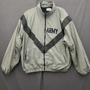 Army Jacket Windbreaker Vintage Skilcraft Mens Medium Gray Long Sleeve Lined - Picture 1 of 11