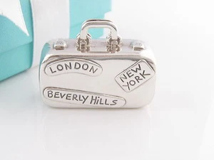 Tiffany & Co Plata Equipaje Viaje Pastillero Estuche Caja Bolsa Tarjeta - Imagen 1 de 8