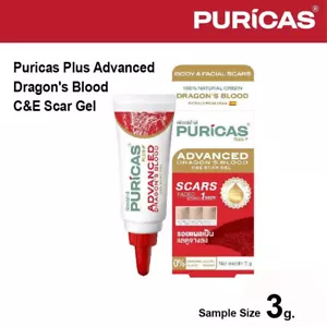 3g. Puricas Plus Advanced Dragon's Blood C&E Gel per cicatrici trattamento chirurgia cheloide acne - Foto 1 di 7