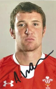 WALES & DRAGONS RUGBY UNION: ADAM WARREN SIGNED 6x4 PORTRAIT PHOTO+COA - Picture 1 of 1
