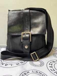Sac besace pochette cuir & toile noir LANCASTER Paris - Foto 1 di 10