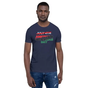 Camiseta Juneteenth Independence Day manga corta unisex BLM Freedom Day - Imagen 1 de 13