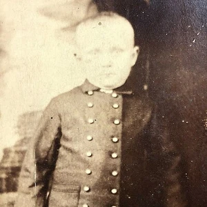 Antike viktorianische Kabinettkarte Foto Alter 3 BEI TOD Floyd V Duncan Kind Kleinkind - Bild 1 von 8