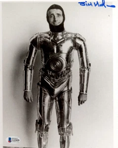 FOTO 8x10 firmada por Jim Marlow autografiada disfraz c-3po ilm star wars beckett bas - Imagen 1 de 2