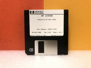 HP 16500-17516 Composite PV Test 1 of 1 Floppy Disk Software - Picture 1 of 1