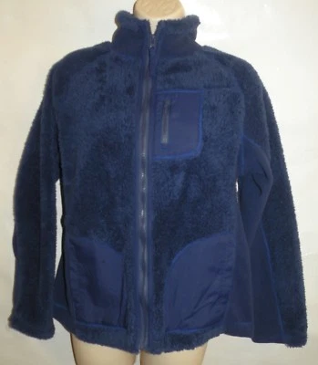 Nuevo con etiquetas Abrigo Chaqueta Para Mujer Desteñido Gloria Púrpura Azul Polar Cremallera Talla S 4-6 Foto 1 de 4