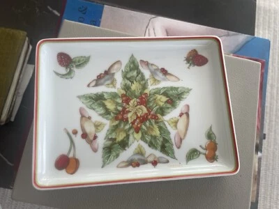 Hermes Porzellan kleines Tablett o. Ablage Le jardin de Pythagore - Bild 1 von 4