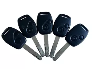 5 x Honda 2 button keys with used 8E type chips - Picture 1 of 2