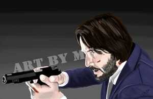 Keanu Reeves John Wick hochwertiger Kunstdruck 11x17 - Bild 1 von 1